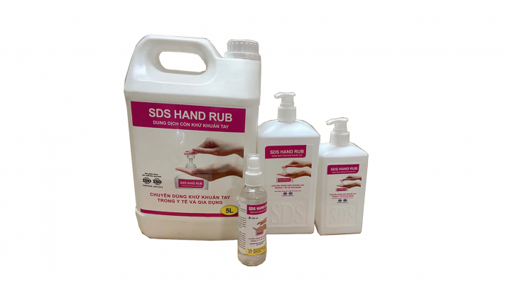 Dung dịch cồn sát khuẩn SDS HAND RUD 5L, 1L, 500ml, 100ml